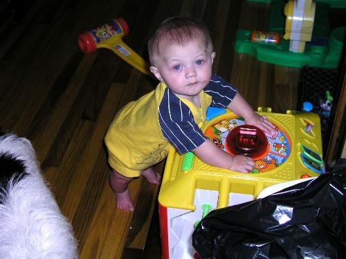 My baby boy - He has a dirty face in this pic but he is still the cutest boy in the world!