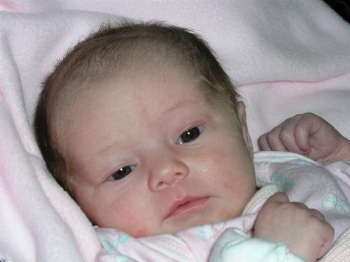My grandchild 1 week old - My beautiful grand daughter when she was 1 week old