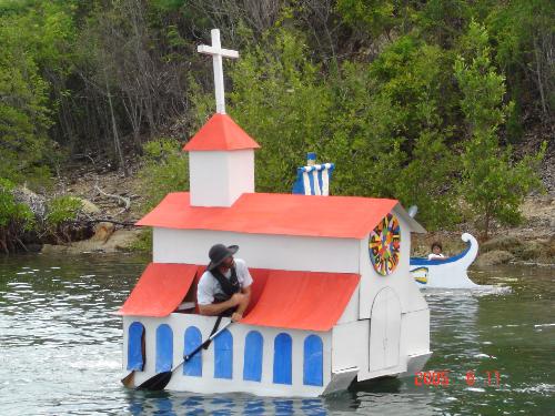 Cardboard Boat Regatta - Hey.  This is a picture from the Cardboard boat regatta held in Guantanamo Bay, Cuba 2 years ago.  Enjoy!