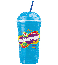 7-Eleven Slurpees! - Photo of a 7-Eleven Blue Raspberry Slurpee...