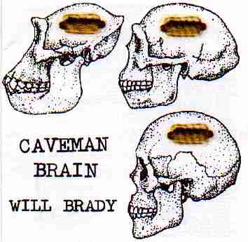 Caveman - Picture of a caveman and modren mans heads