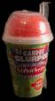 Strawberry Slurpee - I love to drink slurpees on hot summer days.