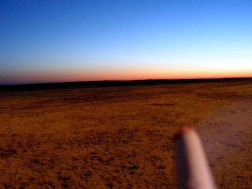 New Mexican cigerette - My view as the sun rose at 7 a.m. on the New Mexico desert. This was also after 16 hours of straight driving on our way from Atlanta to Los Angelos.