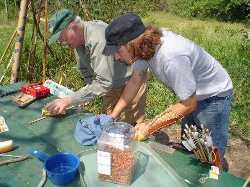 Arrow Making Workshop - We meet in Pasedena, CA and work on making bows and arrows.