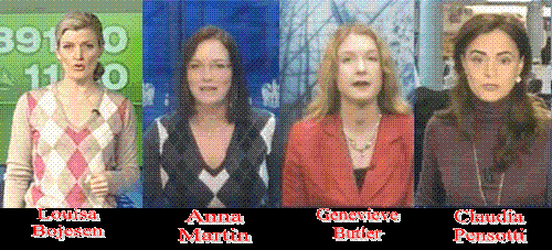 CNBC womens - Picture from CNBC with Louisa Bojesen, Anna Martin, Genevieve Butler and Claudi Pensotti.