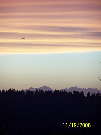 What a site - the flying object is the plane is going up above