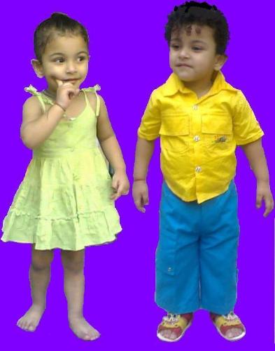 MY SON - Both pics of the same boy (my son) I made him gal in one pic...