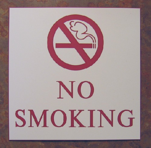 No Smoking Sign - i've stopped from this last year