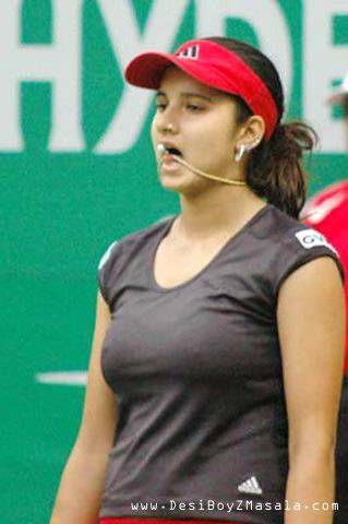 sania3 - hmmm,,,,again somethin in black top....