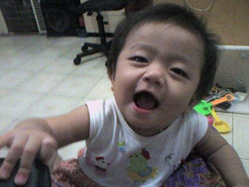 Monica - Monica Laughing and act in front Camera
