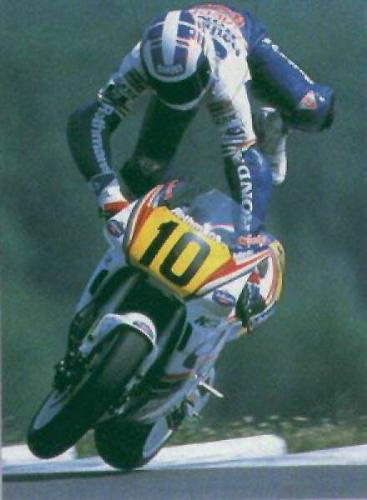 moments of sorrow - where the hell the biker is moving before finishing the lap