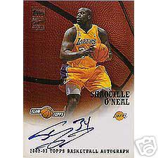 Shaq Auto - This is an Autograph Of Shaquille O'Neal on a basketball card
