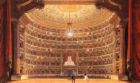 La Scala Opera House - photo of the stage in La Scala Opera House in Milan, Italy