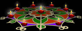 Rangoli - This rangoli I had put on diwali