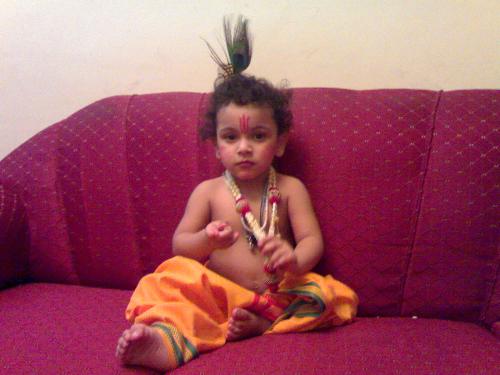 Ishu - lord krishna dress