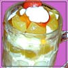 Ice Cream - Fruit Salad Sundae with Orange Marmalade