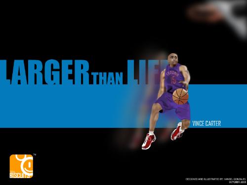 Larger Than Life - A Vince Carter vector illustration that I made. Oh yeah! If you want to buy this one well do contact me here in myLot. :)