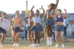 the cheerleaders - they're all g*y! the cheering squad for the inmates