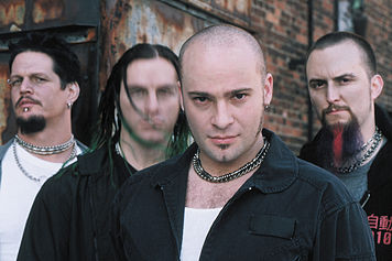 disturbed - the members of the music group disturbed