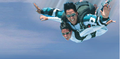 TANDEM SKYDIVE - Skydiving is an awesome experience.  Your first jump will most likely be a tandem jump with a certified instructor following a lesson