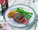 filet mignon - the beef cut know as filet mignon. costs a pretty penny and served usually only in nicer restaurants.