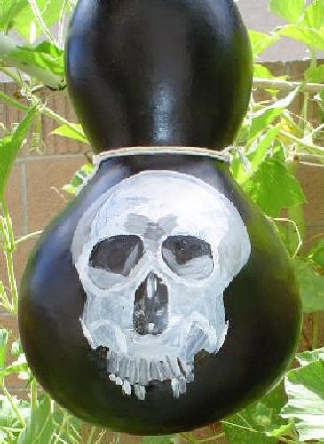 Pirate Canteen - Pirate Canteen made out of a gourd. I'm making a macrame hanger to go with it. I already took it to one pirate camp and gotten rave reviews.