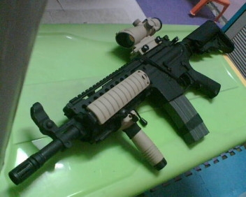 My airsoft gun - This is my favorite airsoft gun. And my my favorite sport.