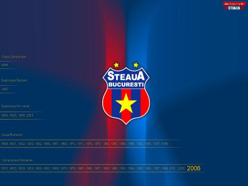 steaua - this picture presents all the cups taht steaua wins