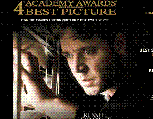Russell Crowe in A Beautiful Mind - One of my favorite movie