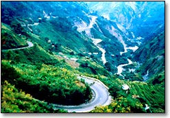 baguio, philippines - this is a picture of the famous zigzag road in Baguio, Philippines. Visit the place! The climate is very cool. Food's great too!