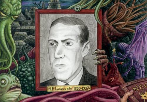 Lovecraft - Lovecraft with the myth of Cthullu