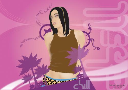 Chill - A vector illustration that i made. I made this one using Adobe Illustrator and its for sale, if you want to buy it then do message me here at myLot.