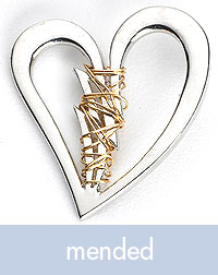 MENDED BROKEN HEART - Getting over a breakup and a broken heart is tough.