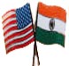 us-india - india-us flags