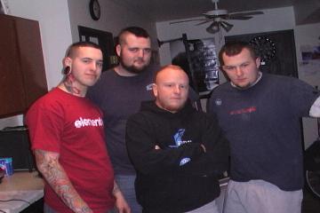 buddies - a pic of me and some of my buddies all with mowhawks