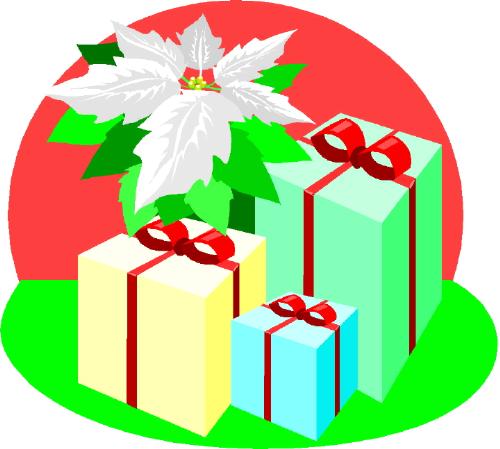 Christmas Gifts - Christmas gifts and Poinsettia