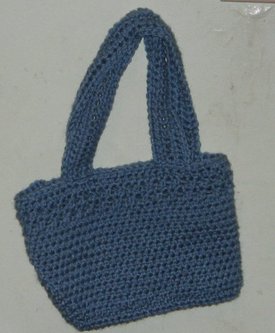 A small tote bag - I crocheted this last year.