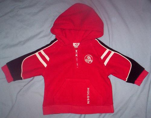 One of the items I have just sold on ebay... - This is one of the items that I have just sold on ebay. I sell preloved quality babies and childrens clothing, this is a size 0 Holden jumper that I sold for ten dollars- which I think was great! Official merchandise such as this, as well as brand names seem to sell really well.