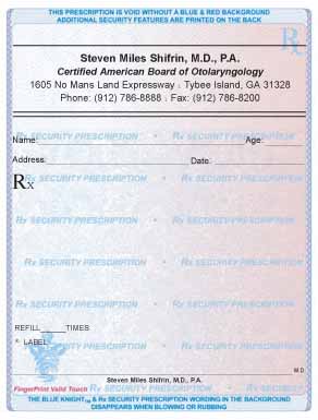 PRESCRIPTION - Rx Pad