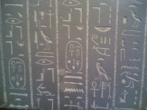 Hieroglyphics - Taken from the exhibits in the British Museum, London.