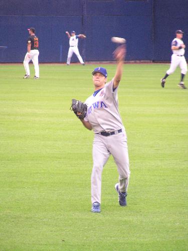 Rich Hill at 2006 Triple-A All-Star Game - I took this photo of Rich Hill in Toledo, Ohio before the start of the Triple-A All-Star Game in 2006. He was the starting (and I think winning) pitcher that day.