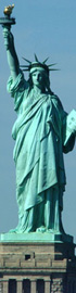 DEMOCRACY IS THE ONLY WAY -    STATUE OF LIBERTY