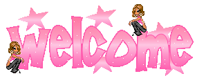 welcome - pink welcome sign with dolls