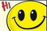 Hi - smiley wallpaper for mobile.