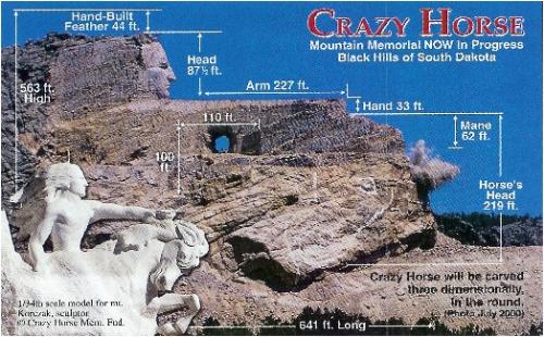 Crazy Horse Monument - We visited this site where Crazy Horse is being constucted. It's bigger than Mount Rushmore, that's for sure... Beautiful!