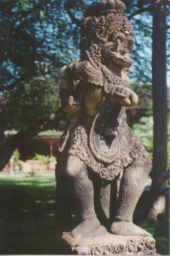 Balense Stone Statue - In Bali Indonesia this statue and many more of them around the country are symbols of Hindu gods.