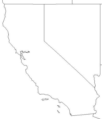 Map of USA highlighting California! - Map of USA highlighting California!