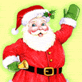 Merry XMas - Santa Claus Wishing You a Merry Xmas