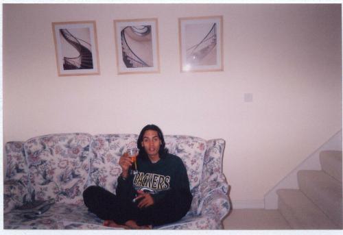 Having a drink - This is me sitting at home having a relaxing evenings drink