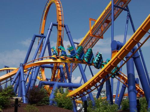 Talcon roller coaster - Dorney Park in Allentown, Pa. This is a picture of one of their roller coasters.